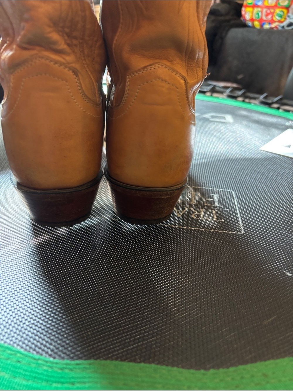 Lucchese Brown Cowboy Boots - Picture 4 of 4